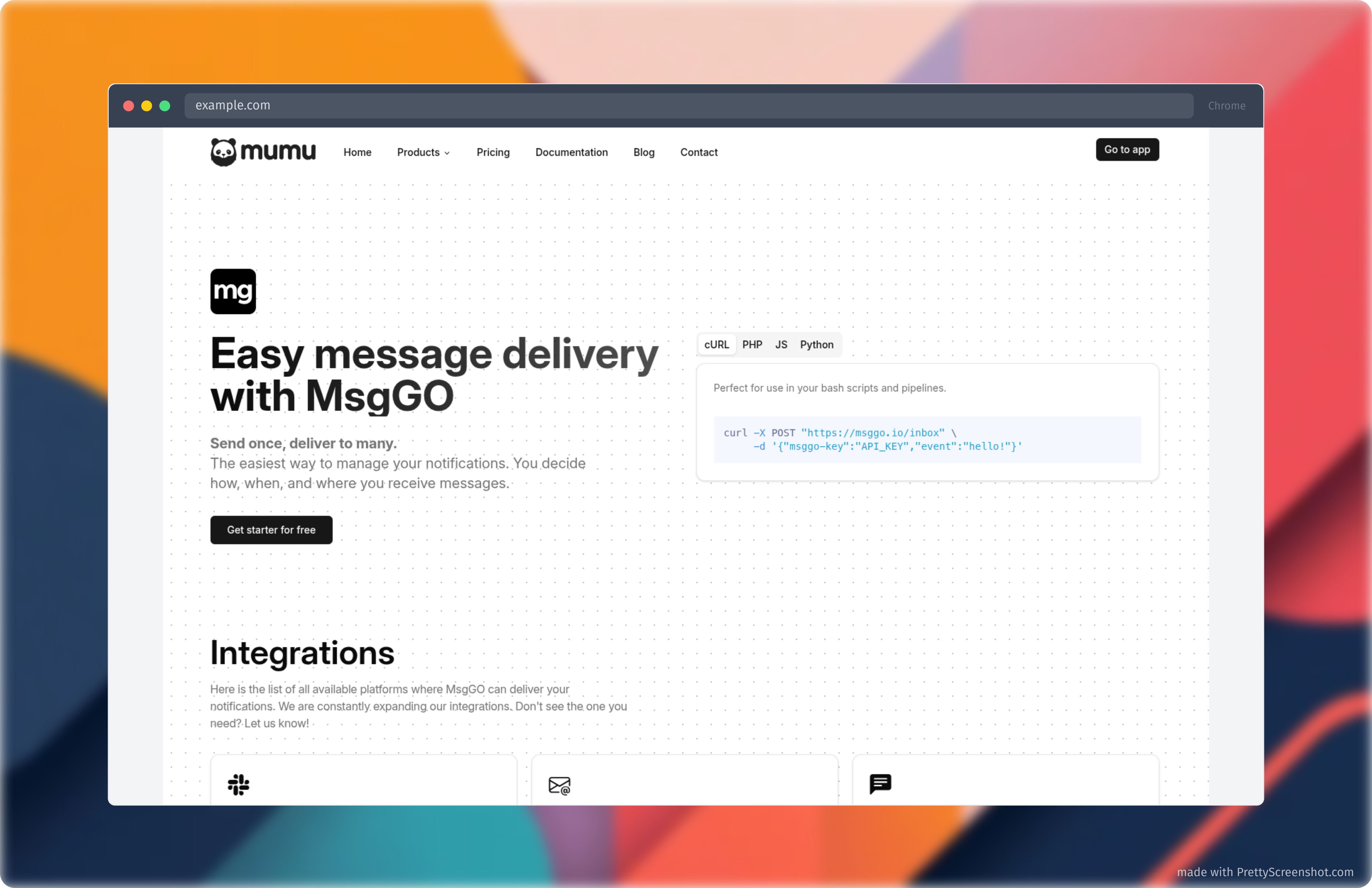 Great for: Cross-platform team notifications and developer automation.